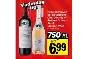 Mimi en Provence, Bourgogne Chardonnay of Roches Guitard Saint Emilion Wijn