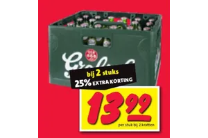 Krat bier aanbieding