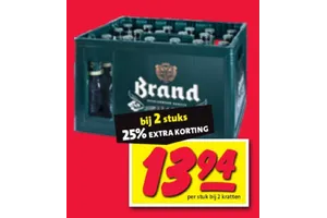 Bier krat aanbieding