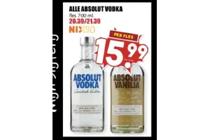 Vodka aanbieding