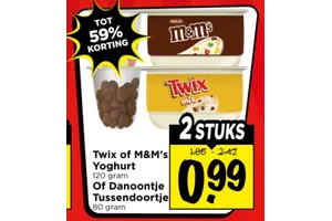 Yoghurt aanbieding