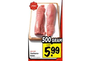 Varkenshaas aanbieding
