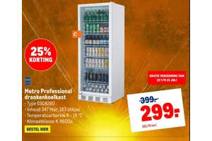Metro Professional drankenkoelkast