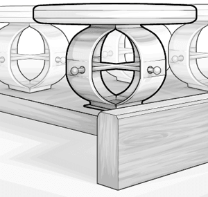 Illustration: Tellerlattenrost und Mechanik unter dem Teller