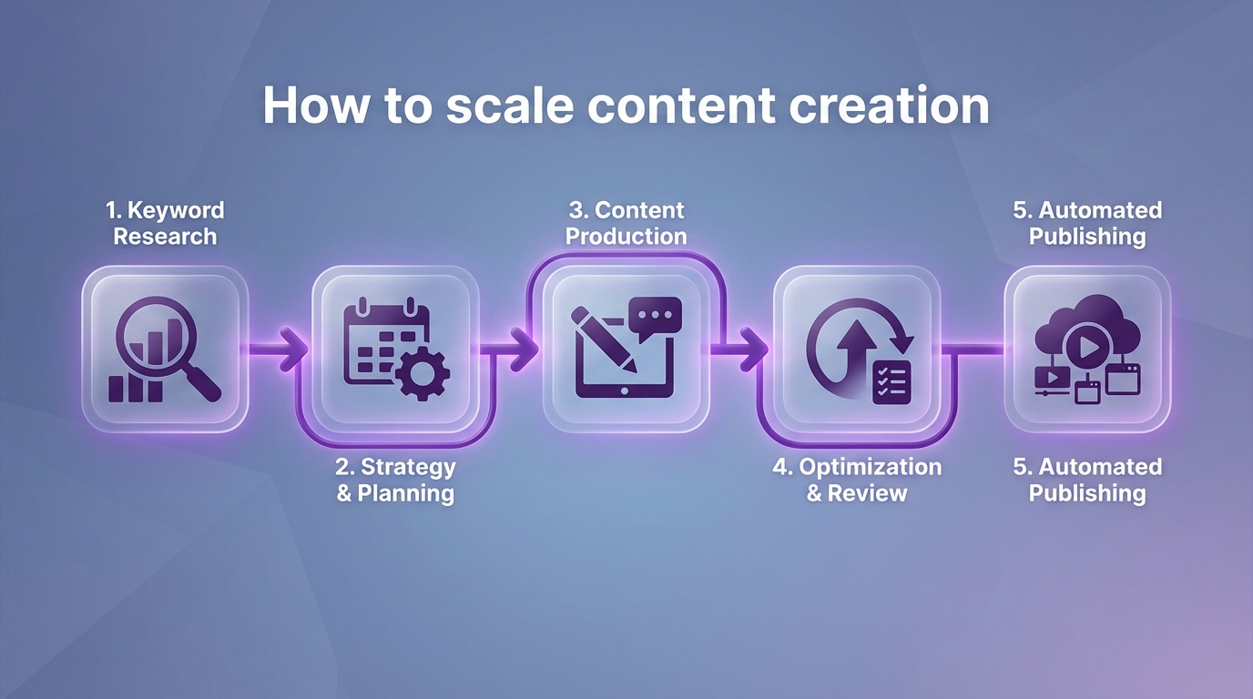Figure 1: The Automated Content Scaling Workflow