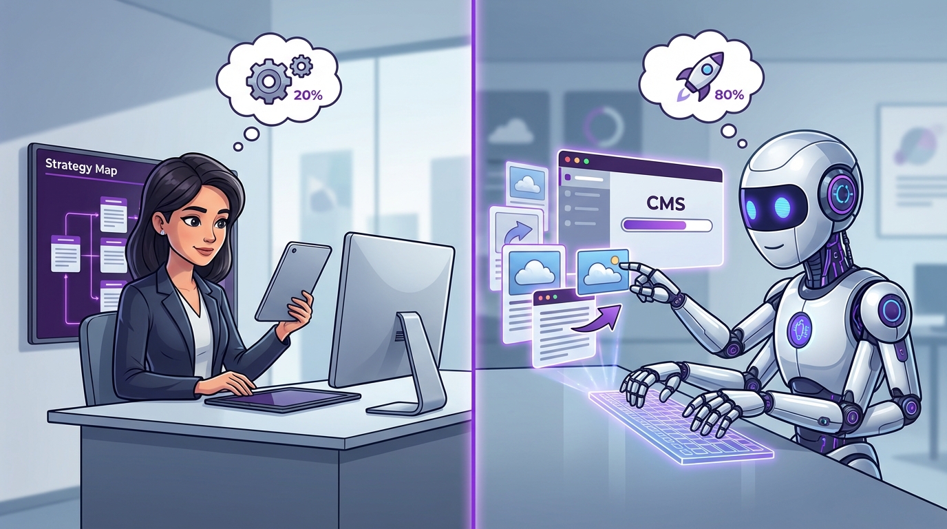 Figure 1: The 80/20 Content Automation Split