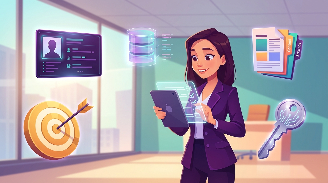 A professional marketer preparing the essential building blocks for a successful marketing automation strategy.