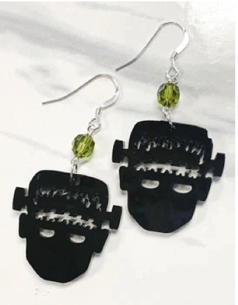 Frankenstein's Monster Halloween Earring Kit Instructions