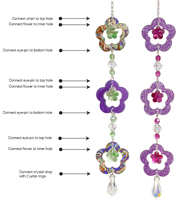 Fancy Flower Sun Catcher Kit Instructions