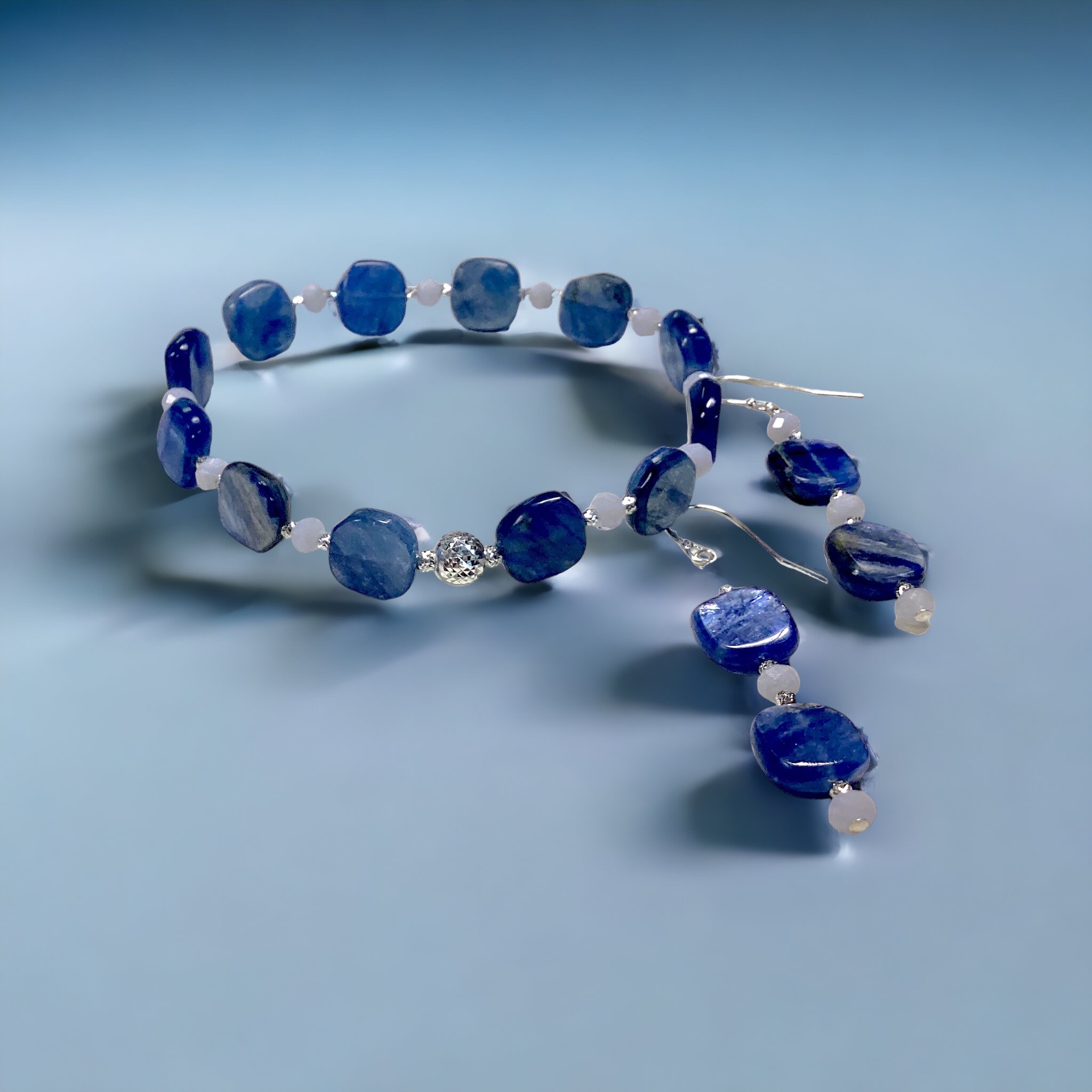 Brazilian Kyanite Bracelet and Earring