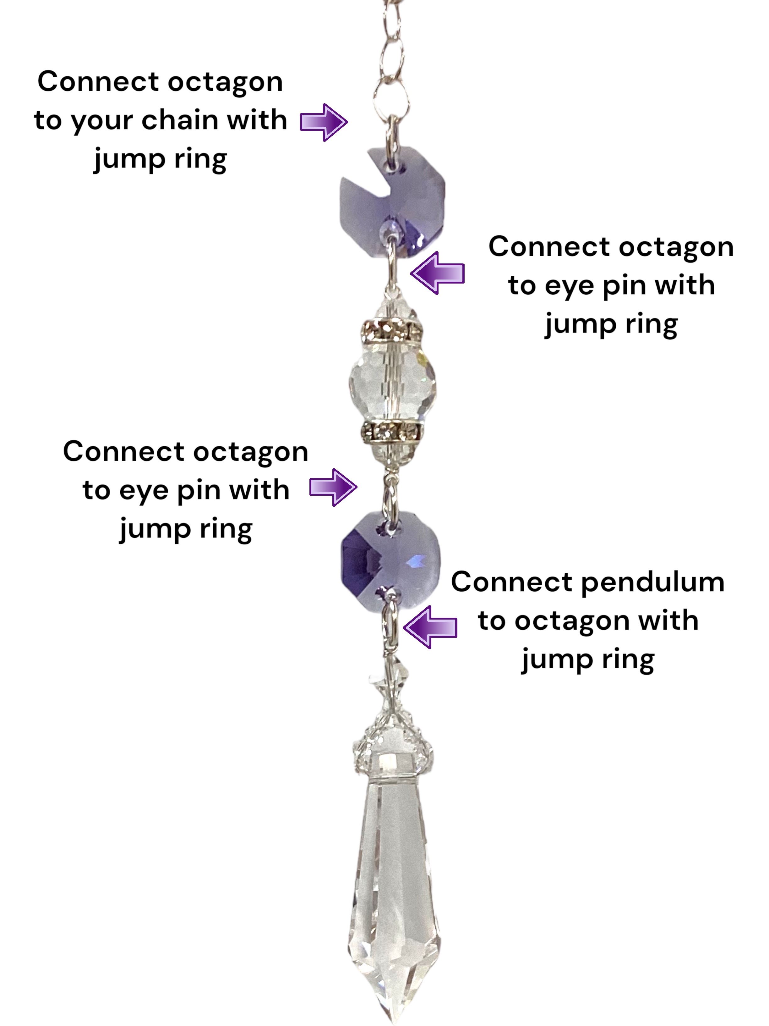 DIY Sun Catcher Kit - Pendulum Drop Sun Catcher Instructions