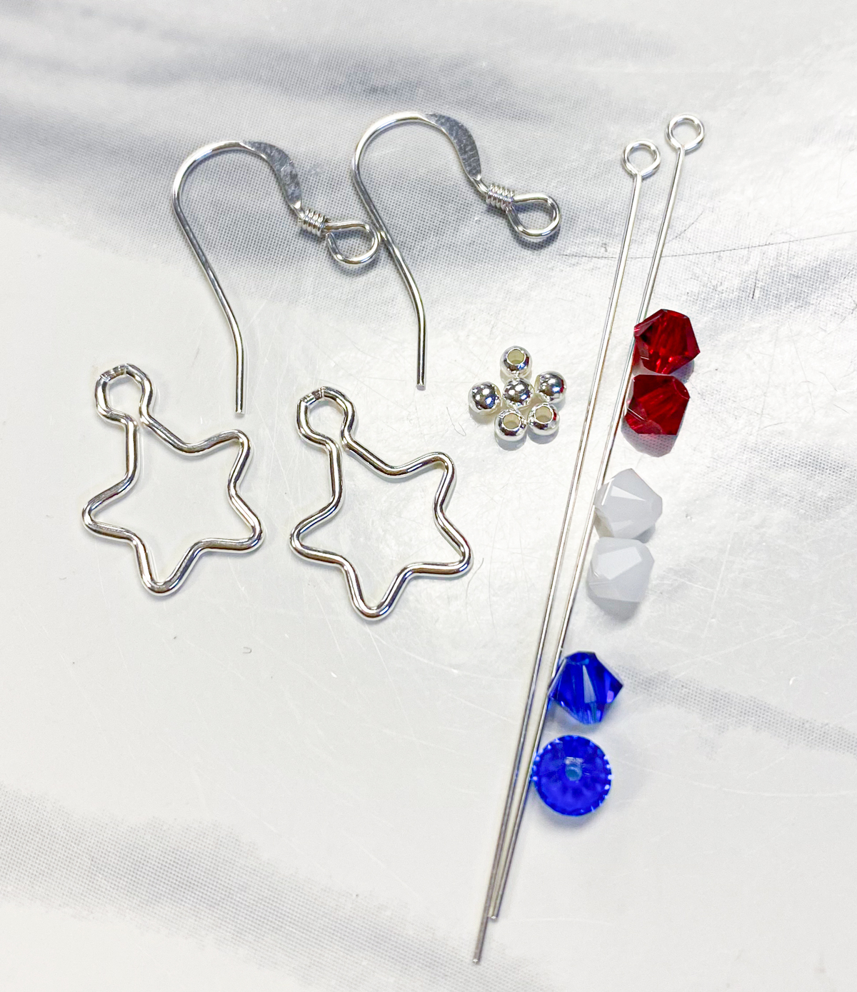 Sparkling Siam Heart Earring Kit – Too Cute Beads