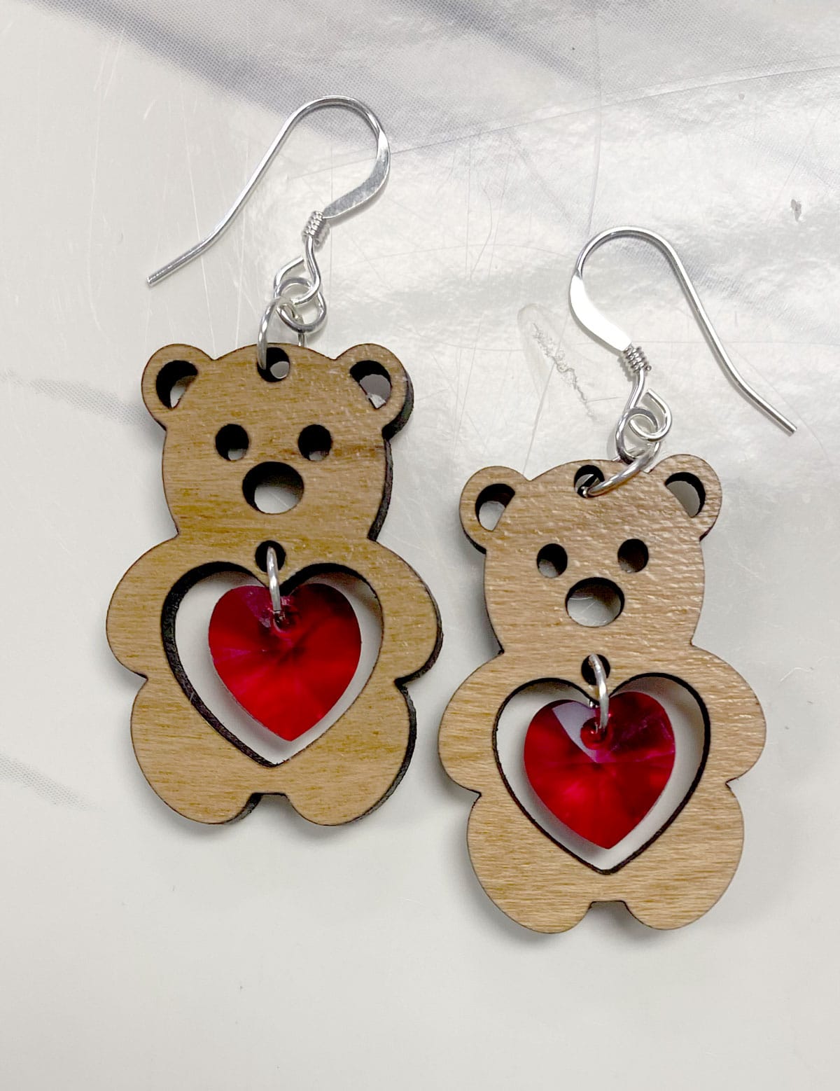 Valentines Day Bear Earring Kit Instructions