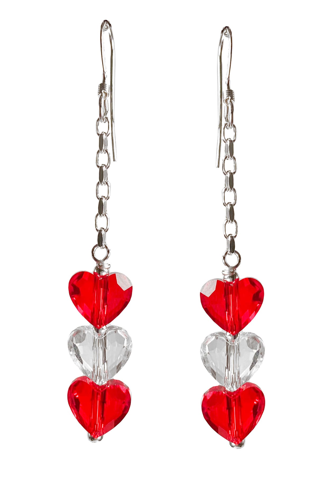 Sparkling Siam Heart Earring Kit – Too Cute Beads