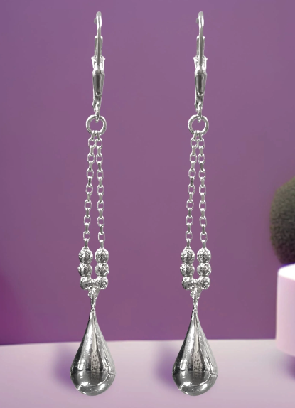 Stunning Silver Tear Drop Earring Kit