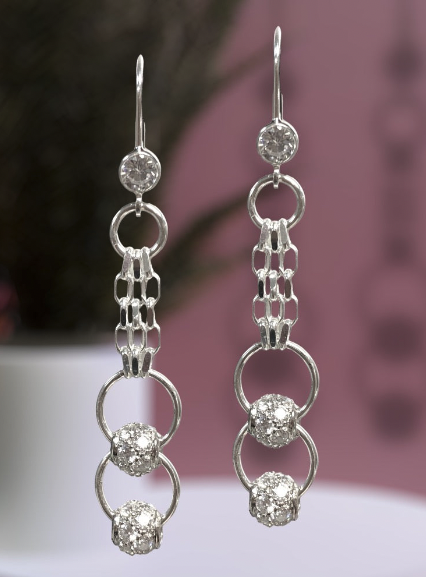 Captured CZ Drop Earring Kit