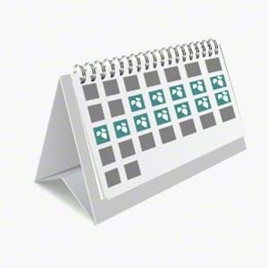 Calendar with poison ivy leaves