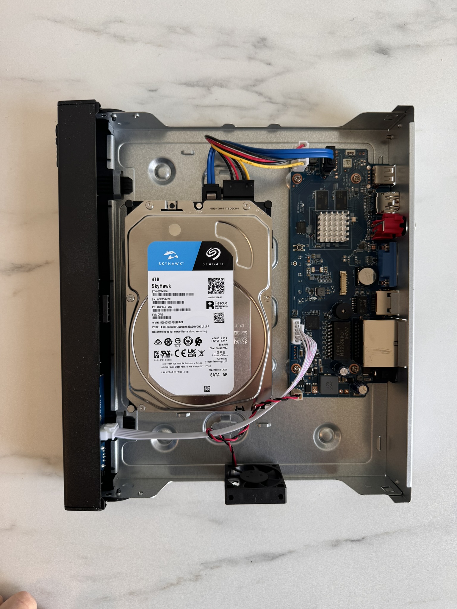 hdd in dahua recorder