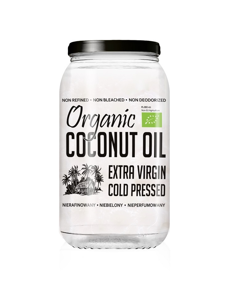 Olej kokosowy EXTRA VIRGIN, BIO, 1000 ml, Diet-Food