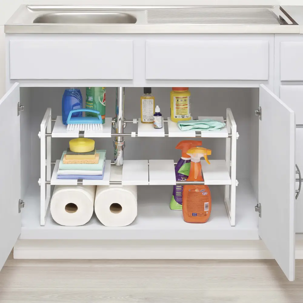 Mueble Organizador De Cocina Multiuso Ajustable Debajo Frega