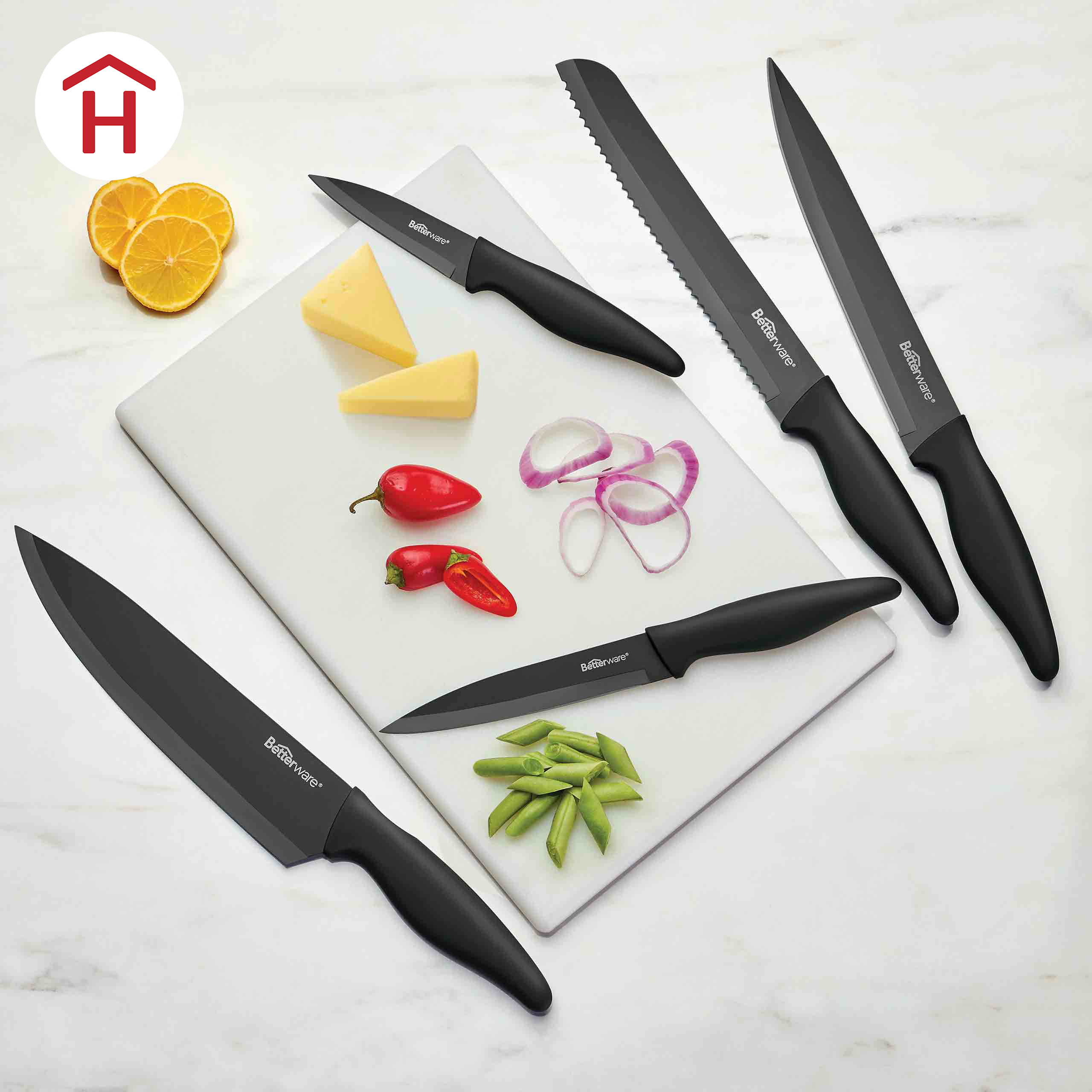 Juego Set De Cuchillos Para Cocina 5 Piezas Profesional Acero Inoxidable  Chef