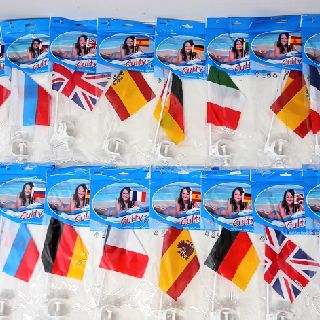 Assorted Flags, 1,000 Pieces, New Condition, Est. Original Retail €5,000, Tanna, DE