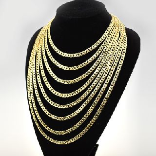 Assorted Gold Plated Necklaces, 150 Pieces, New Condition, Est. Original Retail £5,850, Maidstone, GB