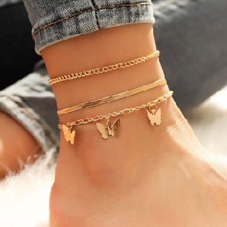 Multi-Layer Gold-Plated 3-Piece Anklets, 200 Sets, New Condition, Est. Original Retail $7,598, Plano, TX