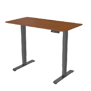 Lorell Desks, Height-Adjustable, Walnut/Black, LLR03620, 24 Units, New Condition, Est. Original Retail $7,122, Rockford, IL