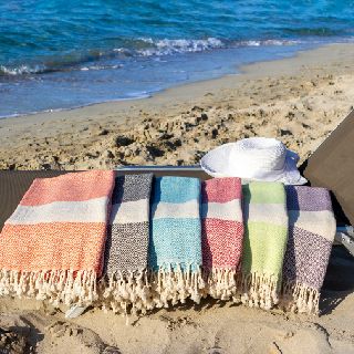 Turkish Cotton Beach Towels, 88 Units, New Condition, Est. Original Retail $5,016, Lake Forest, CA