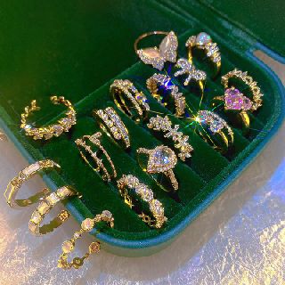 Women's Open End Rhinestone Rings, 225 Units, New Condition, Est. Original Retail $5,018, Carson, CA