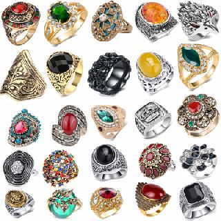 Rhinestone Rings for Men & Women, 180 Units, New Condition, Est. Original Retail $5,040, Los Angeles, CA