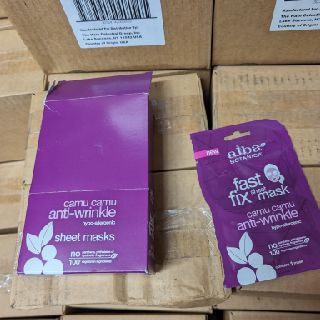 Alba Botanica Fast Fix Sheet Mask, Anti-Wrinkle Camu Camu, 204 Units, New Condition, Est. Original Retail $5,094, Las Vegas, NV