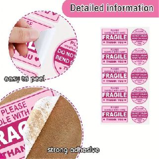 Label Stickers for the Use & Precautions of Fragile Items, 800 Units, New Condition, Est. Original Retail $5,200, Claremont, CA