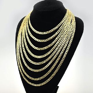 18k 6mm Gold Plated Necklaces, Assorted Lengths, 111 Units, New Condition, Est. Original Retail $5,251, Fresh Meadows, NY, FREE SHIPPING