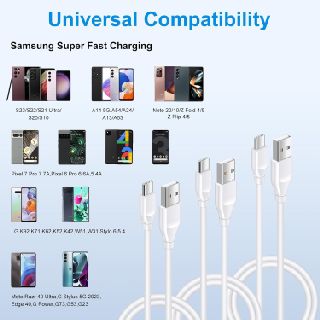 Universal V8 3FT-USB Type-C Charging Cables, 1,000 Units, New Condition, Est. Original Retail $10,000, Sugarland, TX