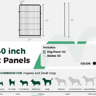 Dog Playpen 40 Inch, 50 Units, Used - Good Condition, Est. Original Retail $5,000, Menifee, CA