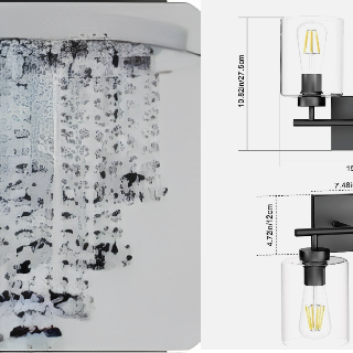 Black Bathroom Light & Chandeliers, 100 Sets, New Condition, Est. Original Retail $5,000, Kenilworth, NJ