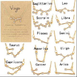 Assorted 12 Zodiac Constellation Gold Color Necklaces, 240 Units, New Condition, Est. Original Retail $5,040, El Paso, TX