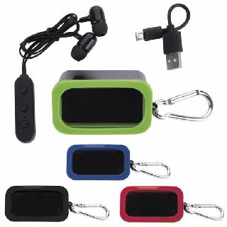 Koozie Bluetooth Earbuds in Carabiner Cases, 300 Units, New Condition, Est. Original Retail $6,000, Des Plaines, IL