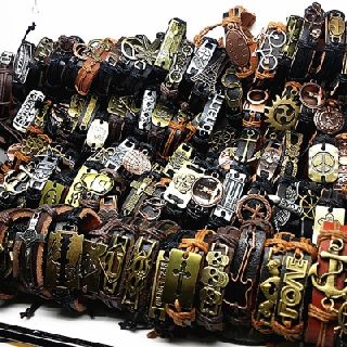 Retro Leather Ethnic Tribal Bracelets, 300 Units, New Condition, Est. Original Retail $5,100, Reno, NV