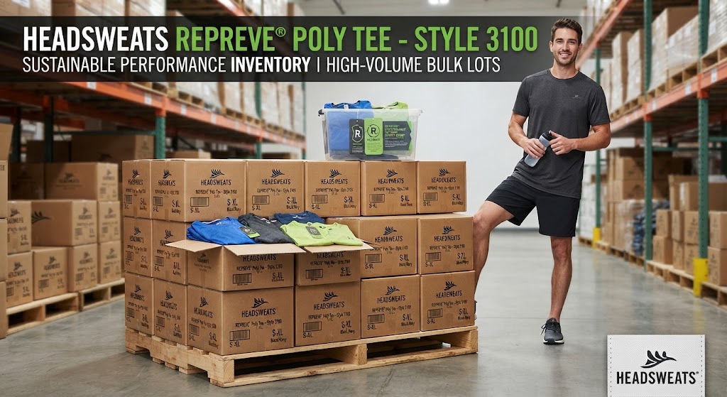 Image of 1 Pallet of Headsweats Repreeve Poly Tees