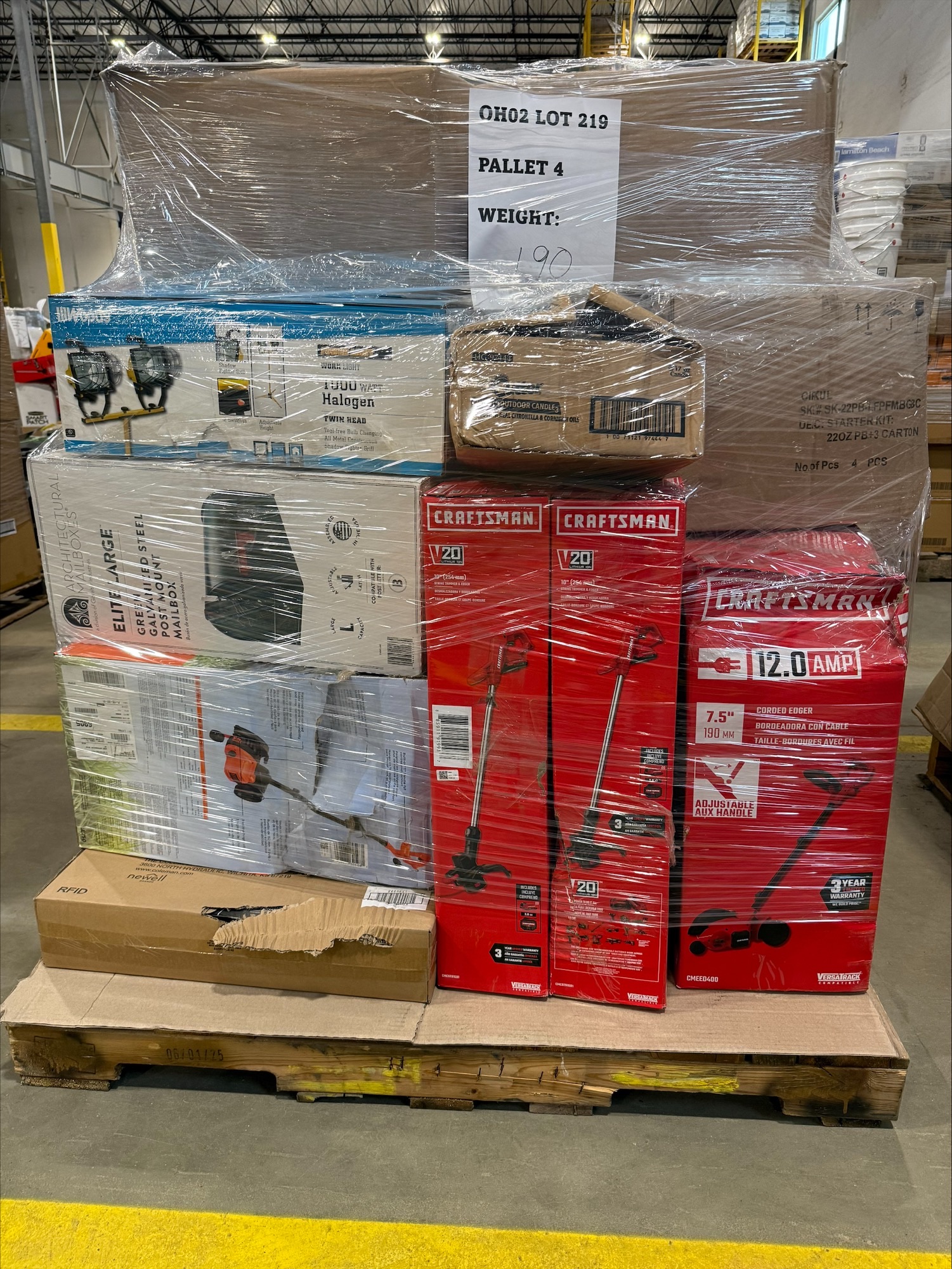 Image of 5 Pallets of UNMANIFESTED Mixed Merchandise