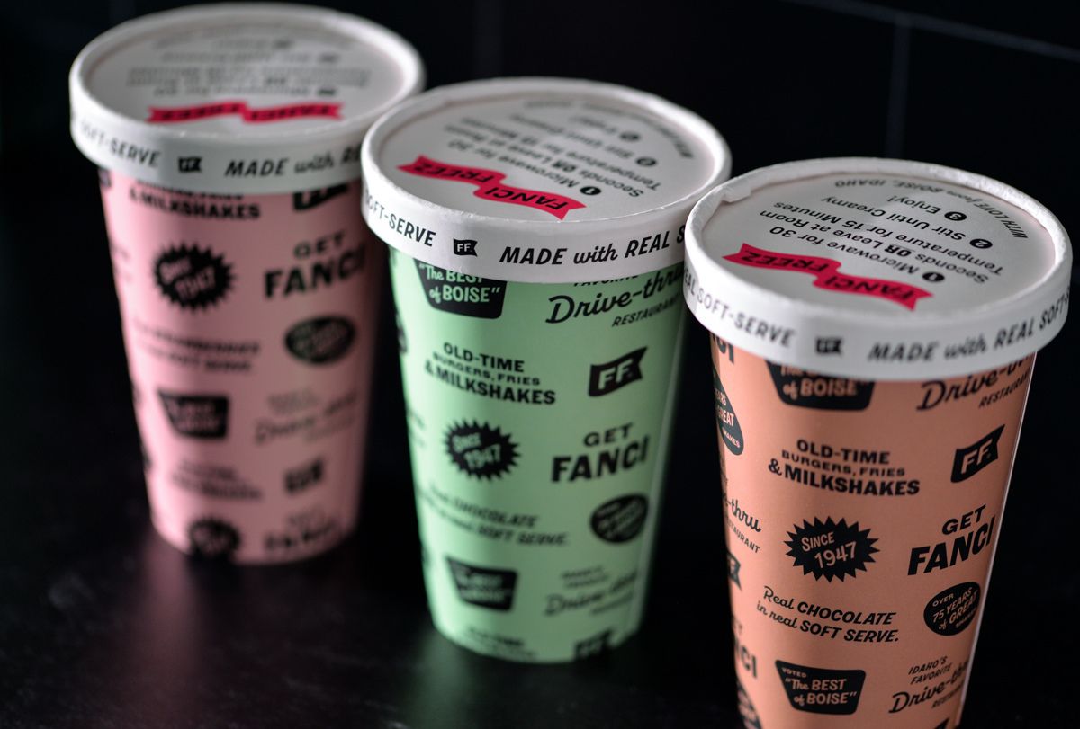 Fanci Freez milkshake cups