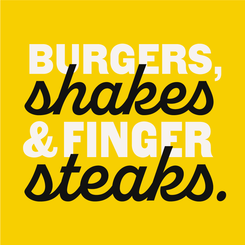 Fanci Freez burgers, shakes and finger steaks tagline