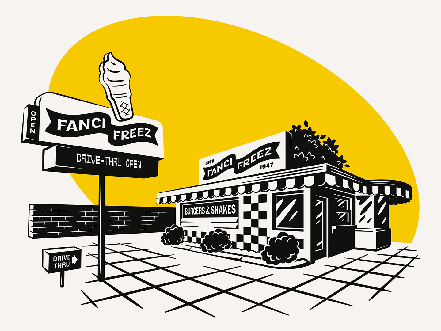 Fanci Freez location illustration