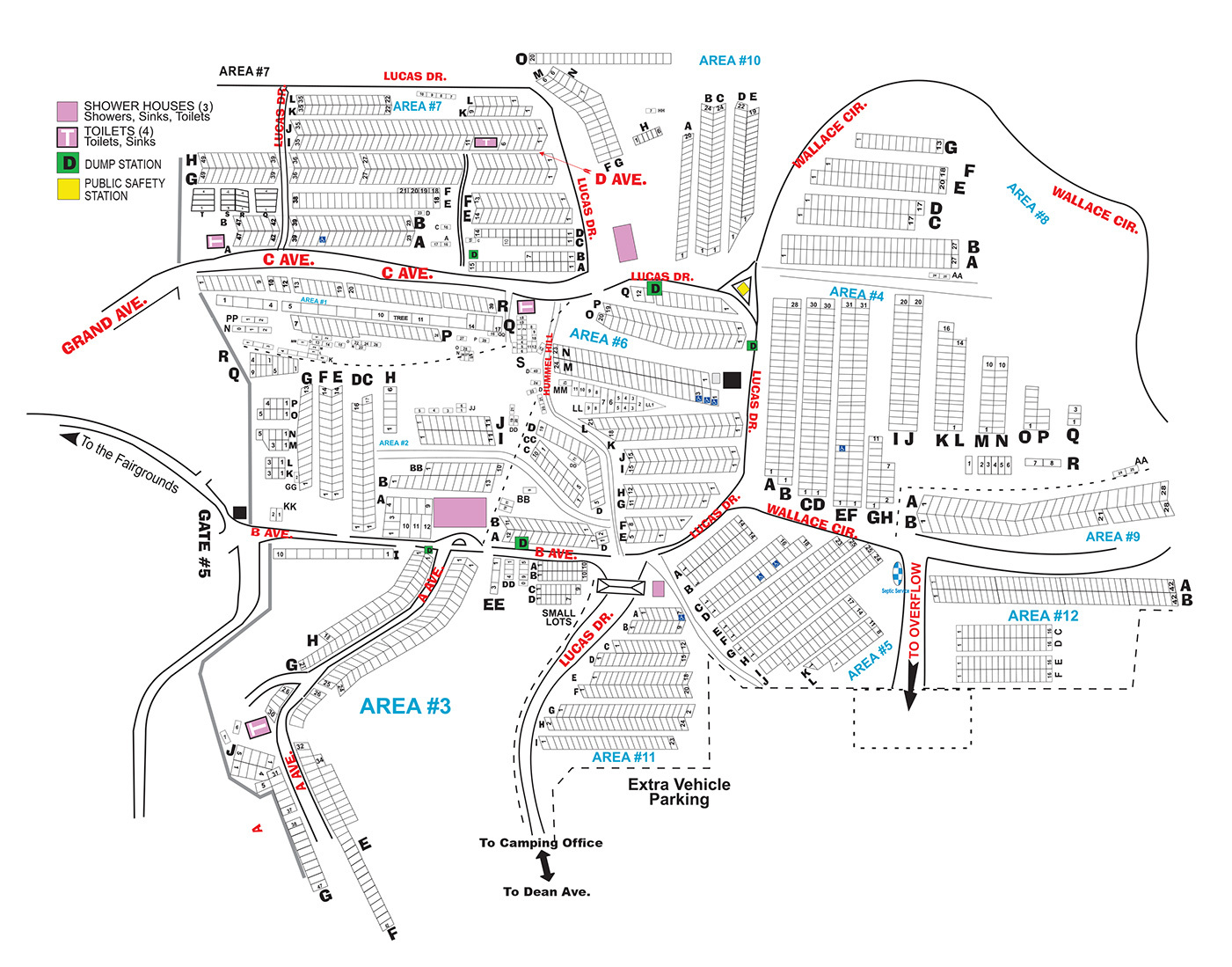 Iowa State Fairgrounds Campgrounds Map