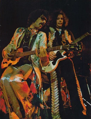 (L-R): Felix Pappalardi and Leslie West with Gibson Junior