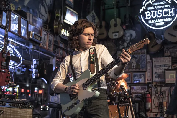Young Daniel Donato playing his Telecaster at Robert's Western World