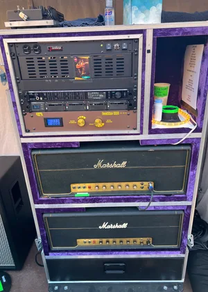 Stage rig amps.